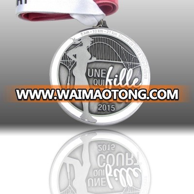 Cheap Customized Casting Marathon Metal Run Medal wholesale alloy zinc medal