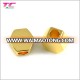 Corrosion Resisting Shiny Gold Cord End For Clothing Metal Cord End For Swimwear