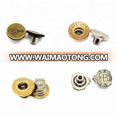 alloy snap button,alloy metal jeans button,customised snap button