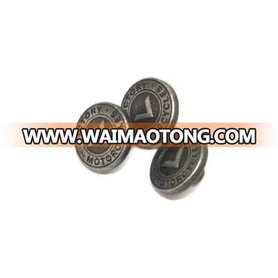 15mm leather jacket metal snap button