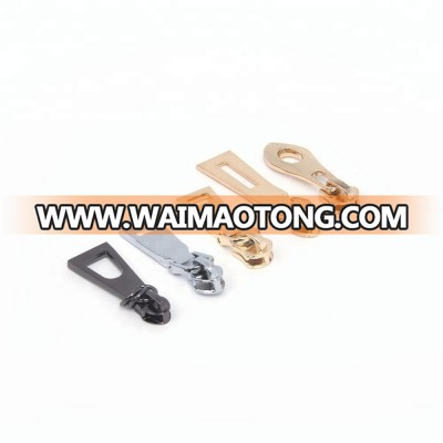 metal zinc alloy zipper slider with round ring puller for coat