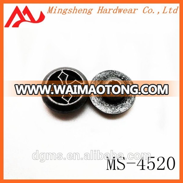 Die cast zinc alloy denim jeans button for jeans